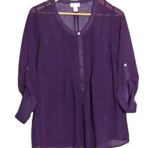 Motherhood polka dot top sz S